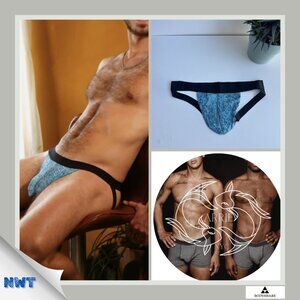 Body Aware - Wild Side Jock Strap - Blue (Size M)